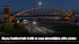 Akçay Caddesi’nde trafik ve yaya güvenliğine çifte çözüm