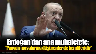 Erdoğan'dan ana muhalefete: "Pavyon masalarına düşürenler de kendileridir"