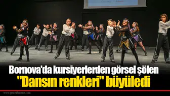 Bornova'da kursiyerlerden görsel şölen: "Dansın renkleri" büyüledi