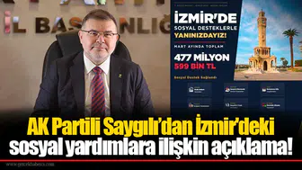 AKPartili Saygılı’dan İzmir'deki sosyal yardımlara ilişkin açıklama!