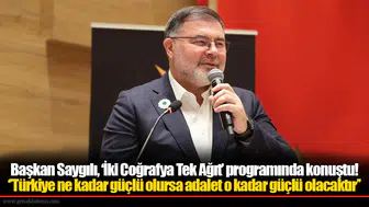 Başkan Saygılı, ‘İki Coğrafya Tek Ağıt’ programında konuştu!