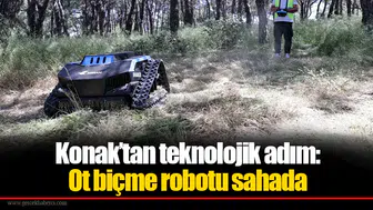Konak’tan teknolojik adım: Ot biçme robotu sahada