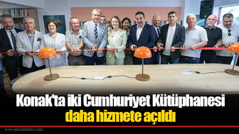 Konak'ta iki Cumhuriyet Kütüphanesi daha hizmete açıldı