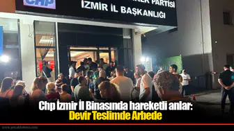 CHP İzmir İl Binasında hareketli anlar; Devir teslimde arbede