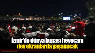 İzmir'de dünya kupası heyecanı dev ekranlarda yaşanacak