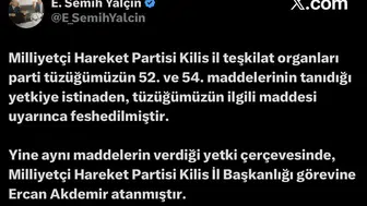 MHP Kilis İl Teşkilatı feshedildi