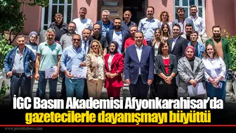 İGC Basın Akademisi Afyonkarahisar’da gazetecilerle dayanışmayı büyüttü