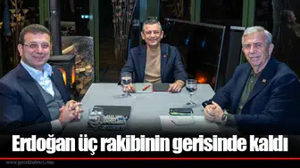 Erdoğan üç rakibinin gerisinde kaldı