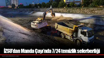 İZSU’dan Manda Çayı’nda 7/24 temizlik seferberliği