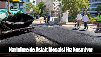 Narlıdere’de Asfalt Mesaisi Hız Kesmiyor