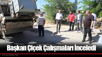 Başkan Çiçek Çalışmaları İnceledi