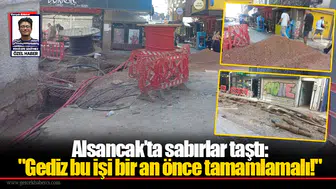 Alsancak’ta sabırlar taştı: "Gediz bu işi bir an önce tamamlamalı!"