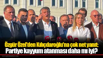 Özgür Özel'den Kılıçdaroğlu'na çok net yanıt: Partiye kayyum atanması daha mı iyi?