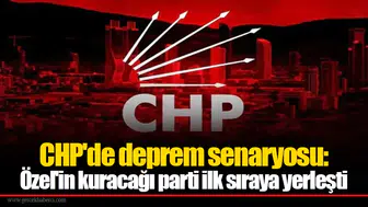 CHP'de deprem senaryosu: Özel'in kuracağı parti ilk sıraya yerleşti