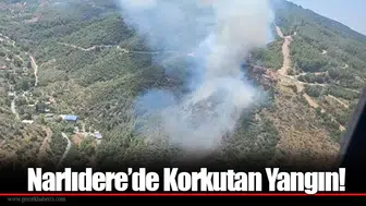 Narlıdere’de Korkutan Yangın!