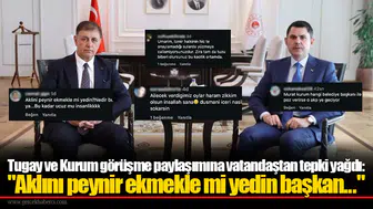 Tugay ve Kurum görüşme paylaşımına vatandaştan tepki yağdı: "Aklını peynir ekmekle mi yedin başkan..."