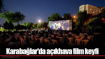 Karabağlar'da açıkhava film keyfi