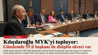 Kılıçdaroğlu MYK'yi topluyor: Gündemde 55 il başkanı ile disiplin süreci var