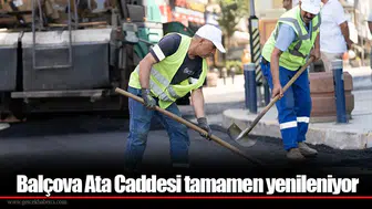 Balçova Ata Caddesi tamamen yenileniyor