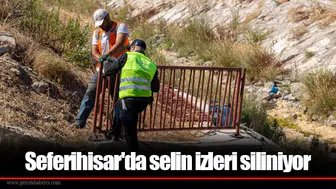 Seferihisar'da selin izleri siliniyor
