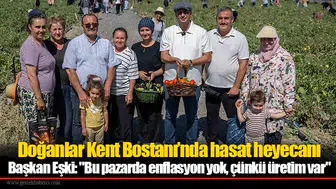 Doğanlar Kent Bostanı’nda hasat heyecanı