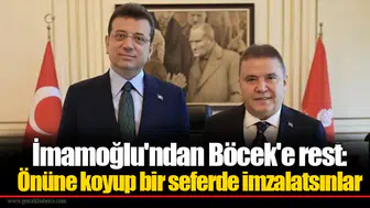 İmamoğlu'ndan Böcek'e rest: Önüne koyup bir seferde imzalatsınlar