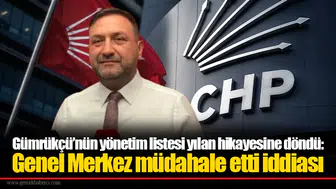 Gümrükçü’nün yönetim listesi yılan hikayesine döndü:  Genel Merkez müdahale etti iddiası