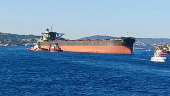Kerç Boğazı'ndaki saldırının ardından Great Ocean gemisi İstanbul'dan geçti