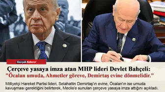 Bahçeli: "Öcalan umuda, Ahmetler göreve, Demirtaş evine dönmelidir."