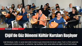 Çiğli’de Güz Dönemi Kültür Kursları Başlıyor