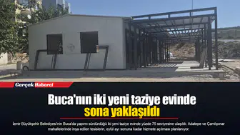 Buca'nın iki yeni taziye evinde sona yaklaşıldı