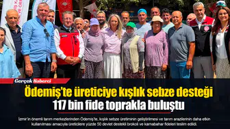 Ödemiş’te üreticiye kışlık sebze desteği:  117 bin fide toprakla buluştu