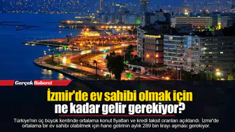 İzmir'de ev sahibi olmak için ne kadar gelir gerekiyor?
