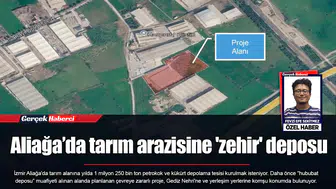 Aliağa’da tarım arazisine 'zehir' deposu