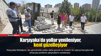 Karşıyaka’da yollar yenileniyor, kent güzelleşiyor