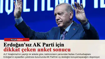 Erdoğan'sız AK Parti için dikkat çeken anket sonucu