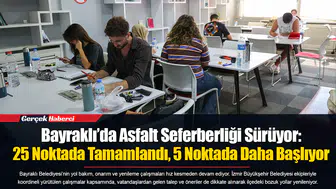 Bayraklı’da Asfalt Seferberliği Sürüyor: 25 Noktada Tamamlandı, 5 Noktada Daha Başlıyor