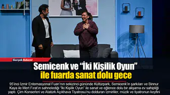 Semicenk ve “İki Kişilik Oyun” ile fuarda sanat dolu gece