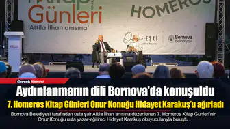7. Homeros Kitap Günleri Onur Konuğu Hidayet Karakuş’u ağırladı