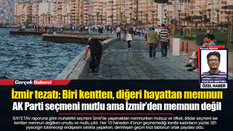 İzmir tezatı: Biri kentten, diğeri hayattan memnun