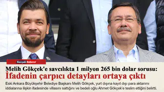 Melih Gökçek'e savcılıkta 1 milyon 265 bin dolar sorusu: İfadenin çarpıcı detayları ortaya çıktı