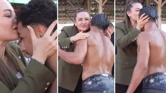 Başkanvekili Büşra Özdemir’in pehlivanları öpme anı sosyal medyada gündem oldu