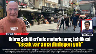 Kıbrıs Şehitleri'nde motorlu araç tehlikesi  "Yasak var ama dinleyen yok"
