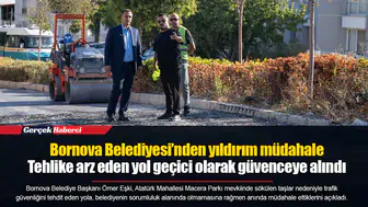 Bornova Belediyesi’nden yıldırım müdahale