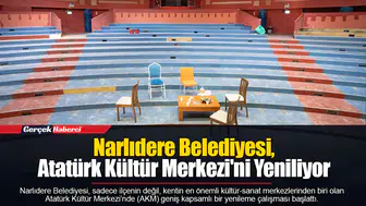 Narlıdere Belediyesi, Atatürk Kültür Merkezi'ni Yeniliyor