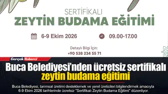Buca Belediyesi’nden ücretsiz sertifikalı zeytin budama eğitimi