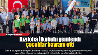 Kızıloba İlkokulu yenilendi çocuklar bayram etti