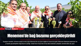 Menemen'de bağ bozumu gerçekleştirildi