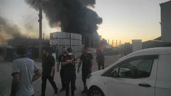 Bolu'da geri dönüşüm deposunda yangın: Patlama sesleri geliyor