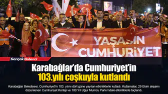 Karabağlar’da Cumhuriyet’in103.yılı coşkuyla kutlandı